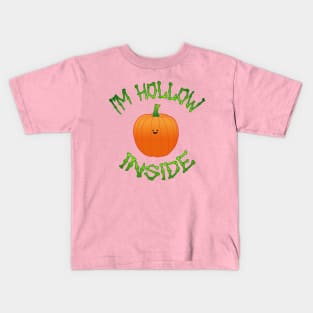 Tiny Face Pumpkin meme hollow inside Halloween Kids T-Shirt